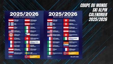 Calendrier complet de la Coupe du monde de ski alpin 2025/2026 pour les hommes et les femmes, incluant Sölden, Val d’Isère, Kitzbühel, Courchevel, Wengen et les Jeux olympiques de Milano Cortina 2026