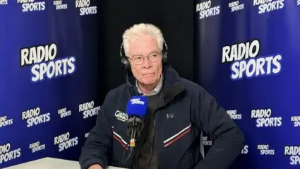 Jean Marc Peillex, maire de St Gervais sur le plateau de Radio Sports