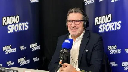 Stephane Fritz Guy Hoquer sur le plateau Radio Sports