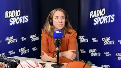 Julie Ageron CPSF sur le plateau Radio Sports