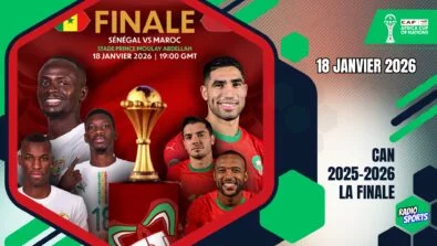 Finale de la Coupe d’Afrique des Nations 2025-2026 entre le Sénégal et le Maroc au stade Prince Moulay Abdellah à Rabat