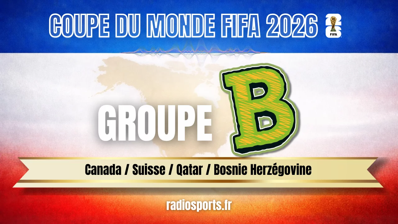 Vignette Groupe B Coupe du Monde FIFA 2026 Canada Suisse Qatar Bosnie