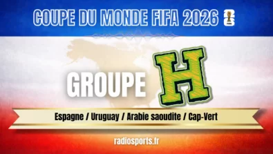 Vignette Groupe H Coupe du Monde FIFA 2026 Uruguay Arabie Saoudite Cap-Vert Espagne