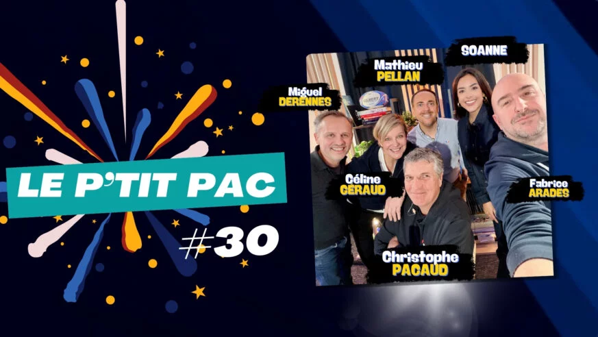 Le P’tit PaC numéro 30, émission jeu de Radio Sports animée par Christophe Pacaud avec les invités Céline Géraud, Mathieu Pellan, Miguel Derennes et Anne-Sophie Hamel (Soanne), aux côtés de Fabrice Arades dans le rôle de Maître K-Pélo.