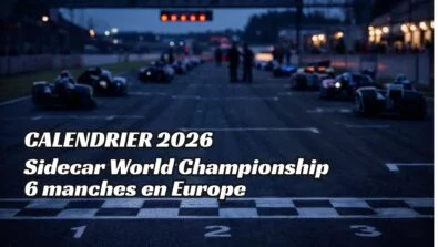 Calendrier du championnat du monde FIM Sidecar 2026 avec circuits européens