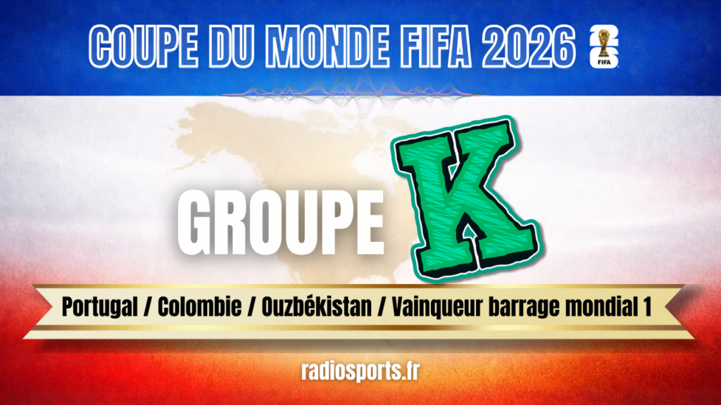 Vignette Groupe K Coupe du Monde FIFA 2026 Portugal Colombie Ouzbékistan barragiste